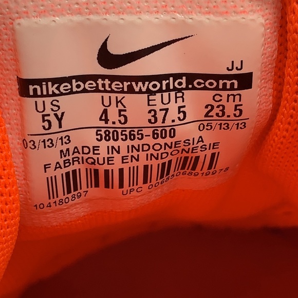 Nike Free 5.0 Purple Orange Running Shoe - Picture 8 of 8